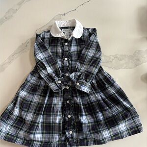 Ralph Lauren Plaid Dress with Bloomers – Size 18M